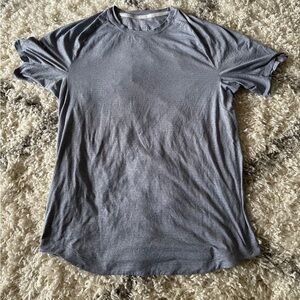 Lululemon Drysense Training Short Sleeve Shirt Heathered Soft Denim